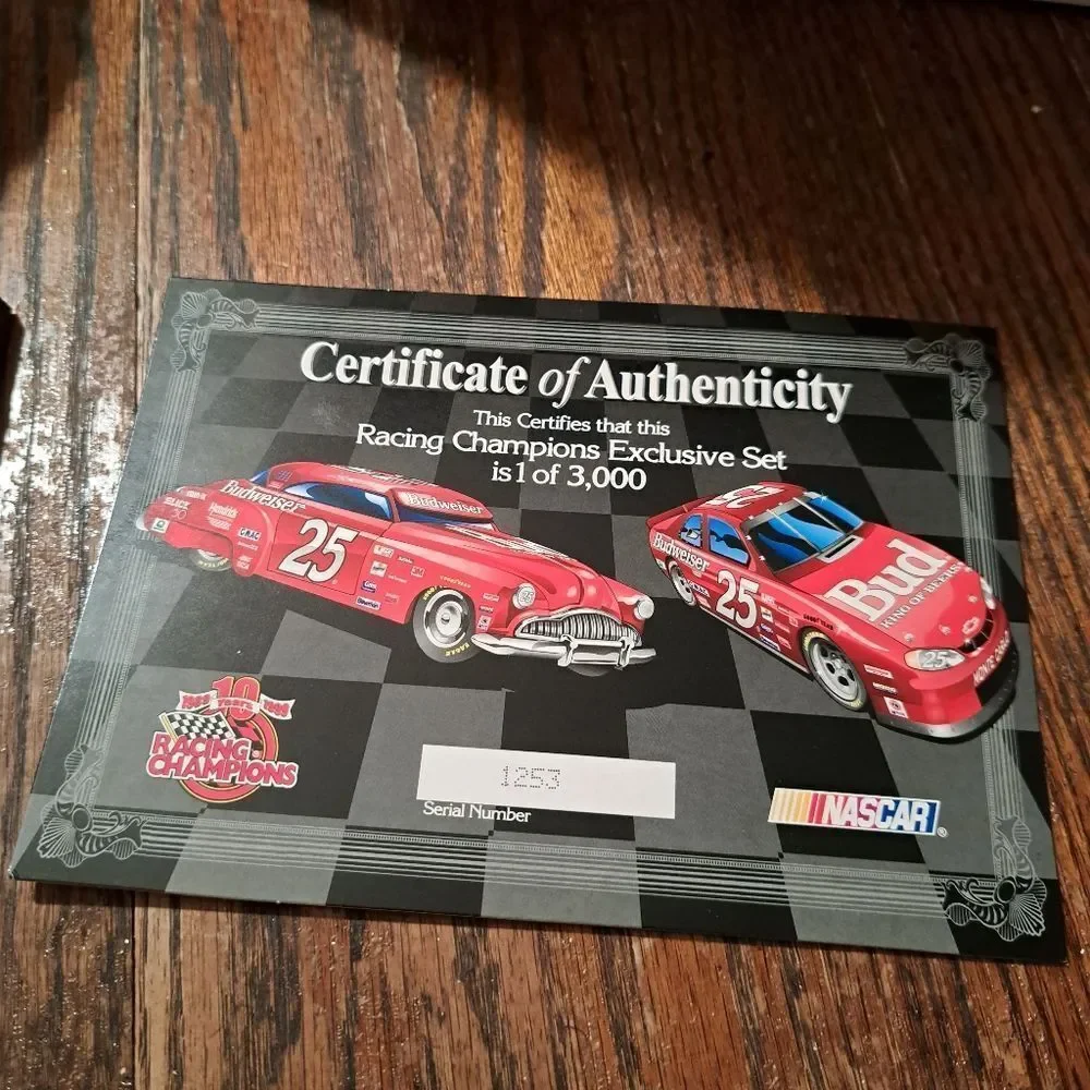 Vintage 96 Action Collectibles Tim Richmond Folgers Die Cast Nascar Race Car